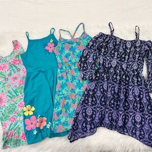 Bundle 4 Girls Dresses - Size 7/8
